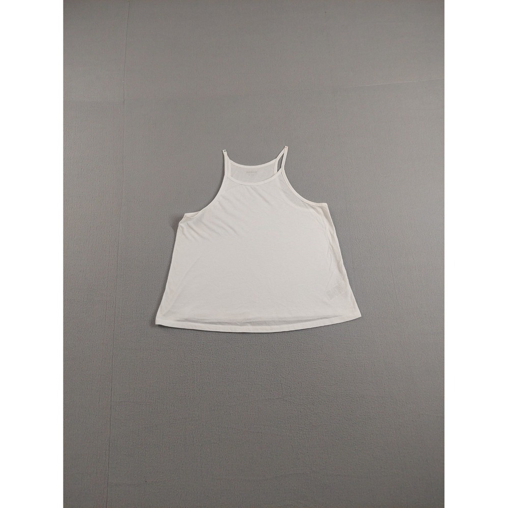Old Navy Women Tank Top‎ M White Halter Neck Sleeveless Knit Racerback Relaxed
